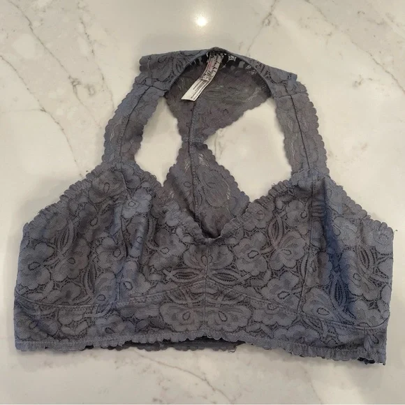 Free People Intimately grey lace Gallon racerback - Picture 5 of 14